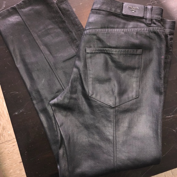 prada black jeans